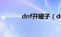 dnf开罐子（dnf开罐子bug）