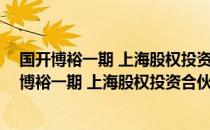 国开博裕一期 上海股权投资合伙企业 有限合伙（关于国开博裕一期 上海股权投资合伙企业 有限合伙）