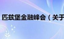 匹兹堡金融峰会（关于匹兹堡金融峰会简介）