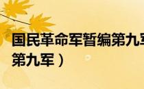 国民革命军暂编第九军（关于国民革命军暂编第九军）