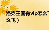 洛克王国有vip怎么飞不了（洛克王国vip怎么飞）