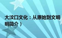 大汶口文化：从原始到文明（关于大汶口文化：从原始到文明简介）