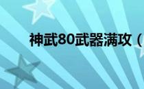 神武80武器满攻（神武70武器满攻）