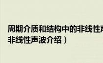 周期介质和结构中的非线性声波（关于周期介质和结构中的非线性声波介绍）