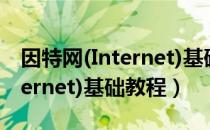 因特网(Internet)基础教程（关于因特网(Internet)基础教程）