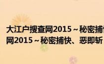 大江户搜查网2015～秘密捕快、恶即斩！（关于大江户搜查网2015～秘密捕快、恶即斩！简介）