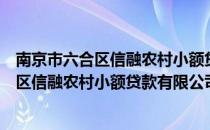 南京市六合区信融农村小额贷款有限公司（关于南京市六合区信融农村小额贷款有限公司）