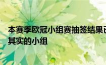 本赛季欧冠小组赛抽签结果已经揭晓国米本分在了一个名副其实的小组