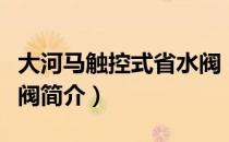 大河马触控式省水阀（关于大河马触控式省水阀简介）