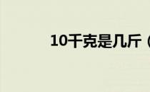 10千克是几斤（1千克是几斤）