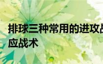 排球三种常用的进攻战术主攻战术副攻战术接应战术