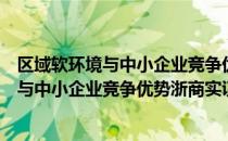 区域软环境与中小企业竞争优势浙商实证（关于区域软环境与中小企业竞争优势浙商实证简介）