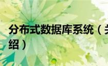 分布式数据库系统（关于分布式数据库系统介绍）