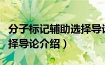 分子标记辅助选择导论（关于分子标记辅助选择导论介绍）