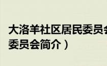 大洛羊社区居民委员会（关于大洛羊社区居民委员会简介）