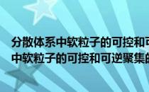 分散体系中软粒子的可控和可逆聚集的研究（关于分散体系中软粒子的可控和可逆聚集的研究介绍）