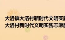 大洛镇大洛村新时代文明实践志愿服务小分队（关于大洛镇大洛村新时代文明实践志愿服务小分队简介）