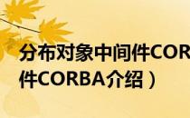 分布对象中间件CORBA（关于分布对象中间件CORBA介绍）