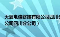 天翼电信终端有限公司四川分公司（关于天翼电信终端有限公司四川分公司）