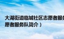 大湖街道临城社区志愿者服务队（关于大湖街道临城社区志愿者服务队简介）