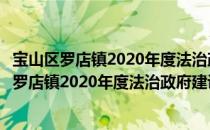 宝山区罗店镇2020年度法治政府建设情况报告（关于宝山区罗店镇2020年度法治政府建设情况报告）