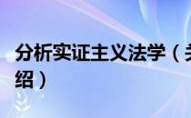 分析实证主义法学（关于分析实证主义法学介绍）