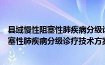 县域慢性阻塞性肺疾病分级诊疗技术方案（关于县域慢性阻塞性肺疾病分级诊疗技术方案介绍）