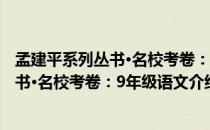 孟建平系列丛书·名校考卷：9年级语文（关于孟建平系列丛书·名校考卷：9年级语文介绍）