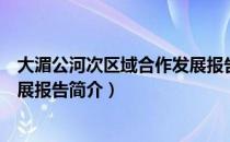 大湄公河次区域合作发展报告（关于大湄公河次区域合作发展报告简介）