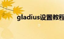 gladius设置教程（gladius设置）