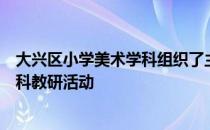 大兴区小学美术学科组织了主题为美术教学与专业技能的学科教研活动