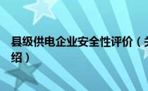 县级供电企业安全性评价（关于县级供电企业安全性评价介绍）