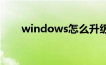 windows怎么升级补丁（升级补丁）