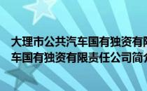 大理市公共汽车国有独资有限责任公司（关于大理市公共汽车国有独资有限责任公司简介）