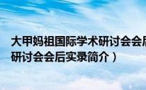 大甲妈祖国际学术研讨会会后实录（关于大甲妈祖国际学术研讨会会后实录简介）