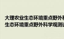 大理农业生态环境重点野外科学观测试验站（关于大理农业生态环境重点野外科学观测试验站简介）