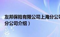 友邦保险有限公司上海分公司（关于友邦保险有限公司上海分公司介绍）