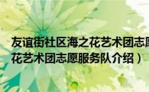 友谊街社区海之花艺术团志愿服务队（关于友谊街社区海之花艺术团志愿服务队介绍）