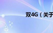 双4G（关于双4G介绍）