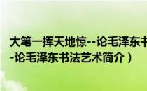 大笔一挥天地惊--论毛泽东书法艺术（关于大笔一挥天地惊--论毛泽东书法艺术简介）