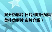 双分伪麻片 日片/美扑伪麻片 夜片（关于双分伪麻片 日片/美扑伪麻片 夜片介绍）