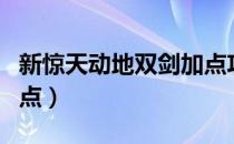 新惊天动地双剑加点攻略（新惊天动地双剑加点）