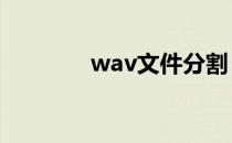 wav文件分割（rmvb分割）