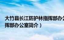 大竹县长江防护林指挥部办公室（关于大竹县长江防护林指挥部办公室简介）