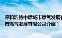 呼和浩特中燃城市燃气发展有限公司（关于呼和浩特中燃城市燃气发展有限公司介绍）