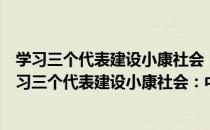 学习三个代表建设小康社会：中央党校教授十讲座（关于学习三个代表建设小康社会：中央党校教授十讲座介绍）