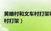 黄略村和文车村打架事件贴吧（黄略村和文车村打架）