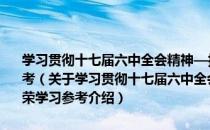 学习贯彻十七届六中全会精神—推动社会主义文化大发展大繁荣学习参考（关于学习贯彻十七届六中全会精神—推动社会主义文化大发展大繁荣学习参考介绍）