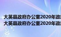 大英县政府办公室2020年政府信息公开工作年度报告（关于大英县政府办公室2020年政府信息公开工作年度报告简介）