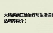 大肠疾病正确治疗与生活调养（关于大肠疾病正确治疗与生活调养简介）